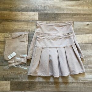 Gap Kids light tan uniform skirts, size medium